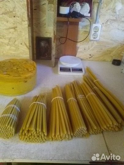 Свечи восковые церковные