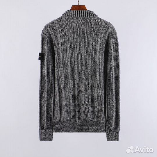 Stone Island свитер из вирджинской шерсти grey