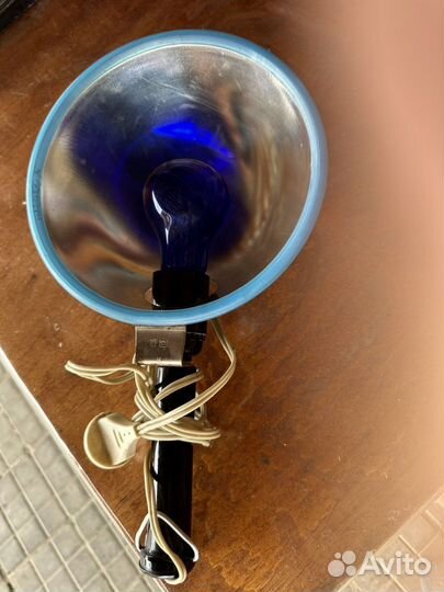 Синяя лампа для прогревания