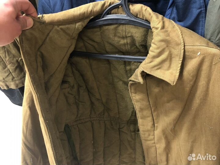 Ватник стройбат с воротником защитного цвета СССР