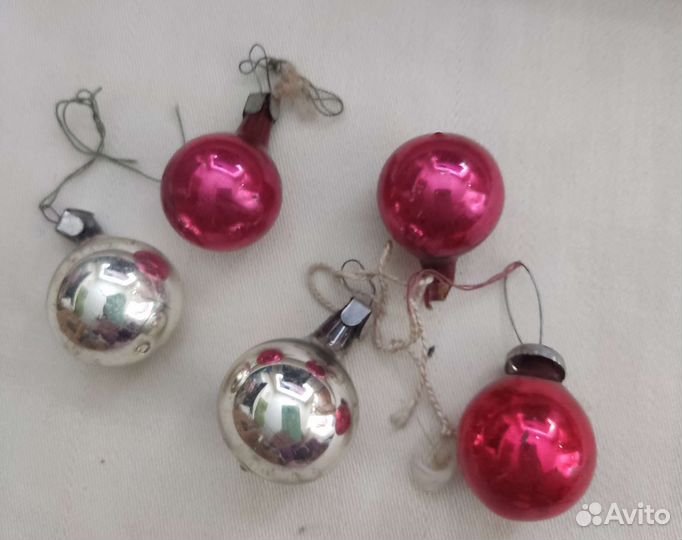 Елочные игрушки, дождик СССР