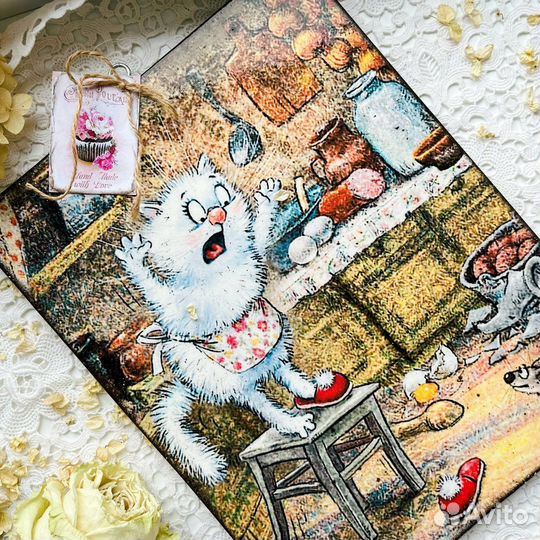 Handmade. Доска разделочная/подставка под горячее