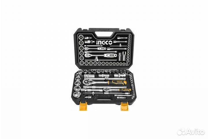 Набор головок ingco 1/4+1/2 44 предмета hkts42441