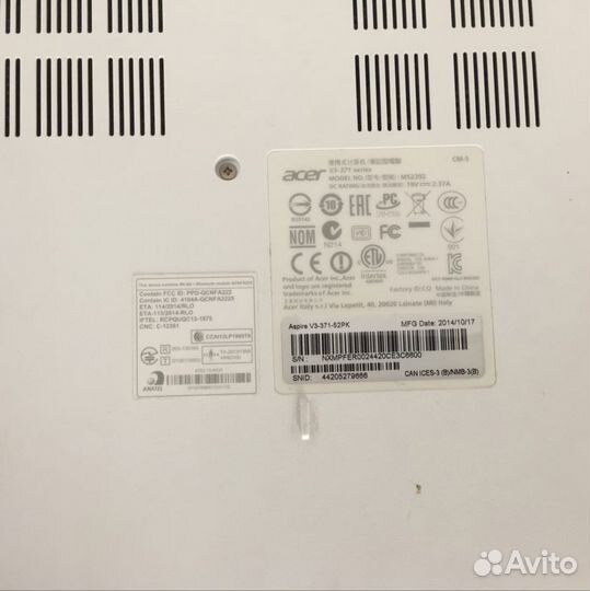 Ноутбук Acer aspire V3-371-52PK