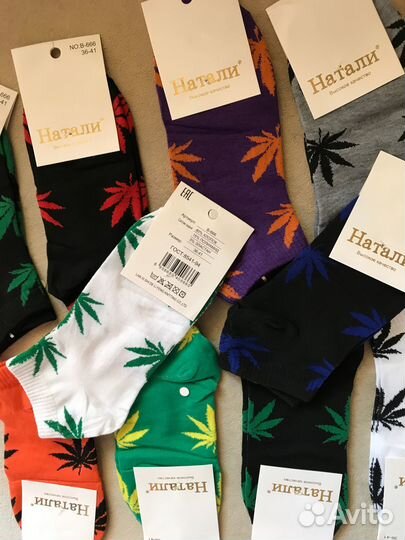 Летние модные носки с принтом унисекс