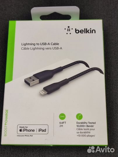 Кабель belkin usb-a lightning