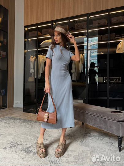 Платье лапша миди