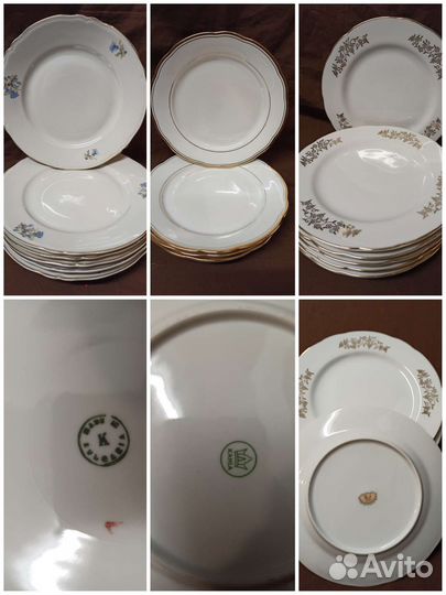 Тарелки периода СССР и другая пос