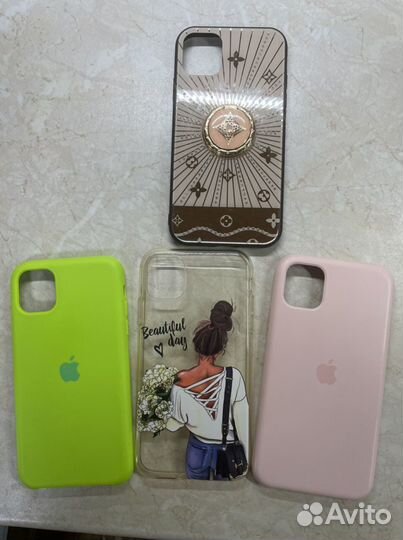 Новый чехол для iPhone 11(+три в подарок)
