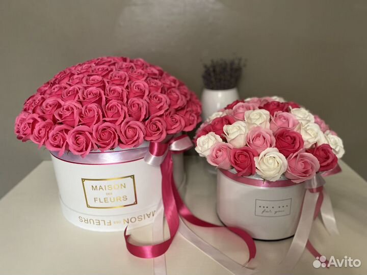 Букет мыльных роз. 101, 81, 71, 65, 55, 51 роза