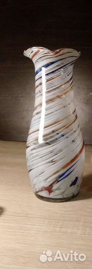 Ваза гутное стекло СССР