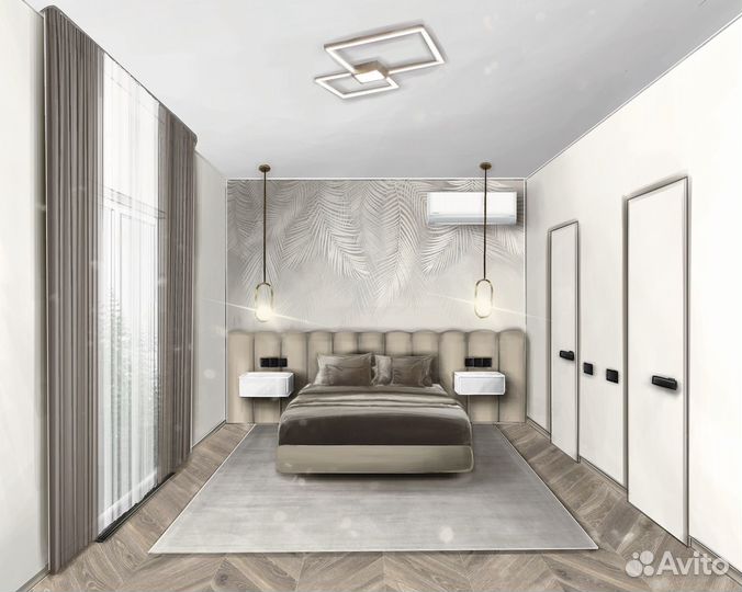 Скетч интерьера, визуализация