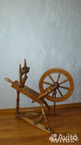 Прялка самопряха старинная деревянная 18 в