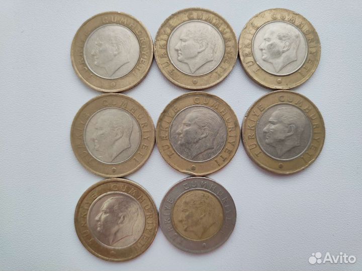 Турецкие лиры и куруши