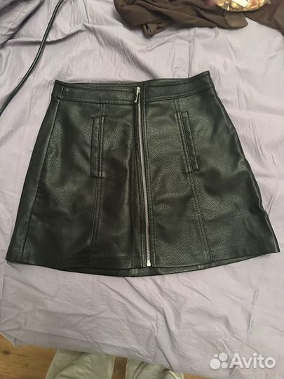 Кожаная юбка