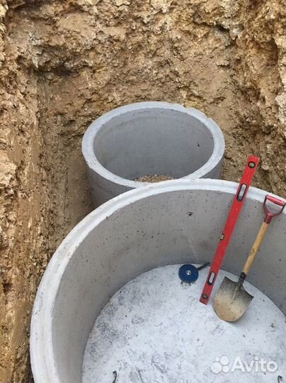 Септик из бетонных колец под ключ