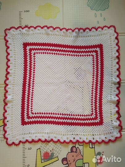 Плед детский вязаный ручная работа