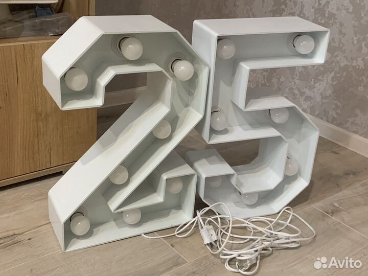 Цифры с лампочками (цена за 2 цифры)