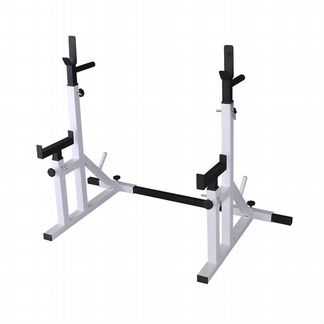 Стойка для жима штанги с страховкой белая телескоп