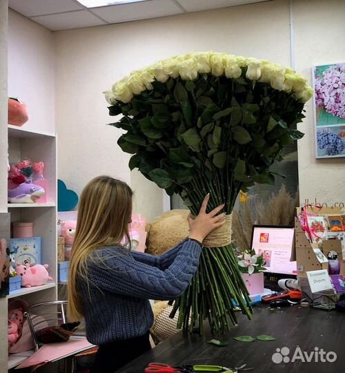 Метровые Розы / Букеты / Цветы Штучно / Доставка