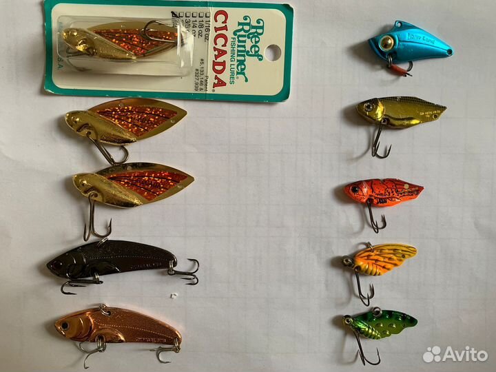 Блесны оригинальные - вертушки, колебалки, цикады