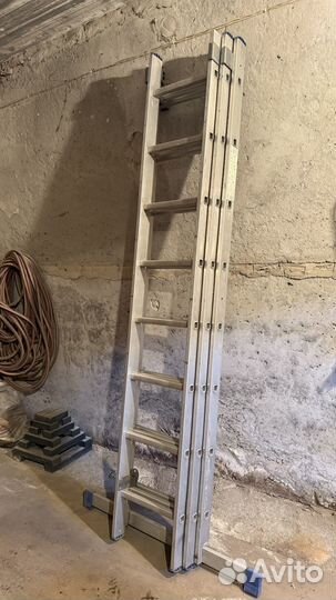 Лестница трехсекционная бу