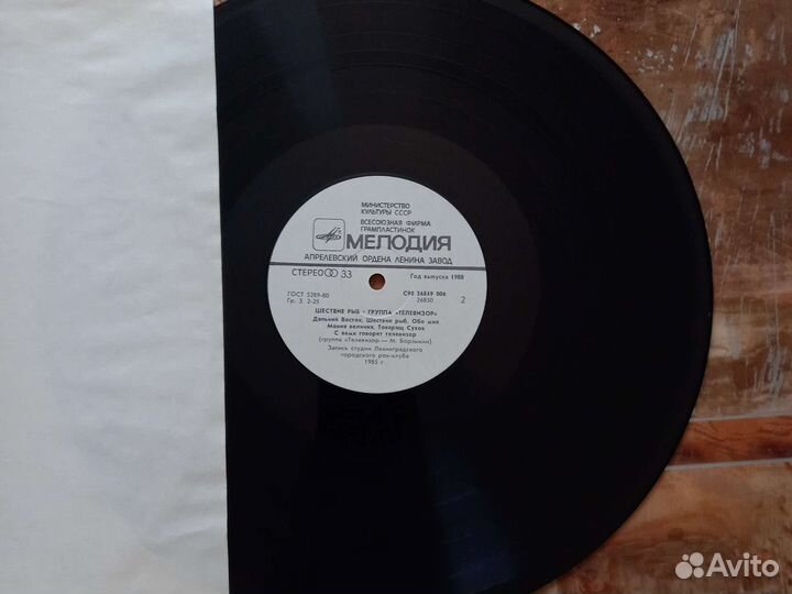 Пластинка шествие рыб телевизор