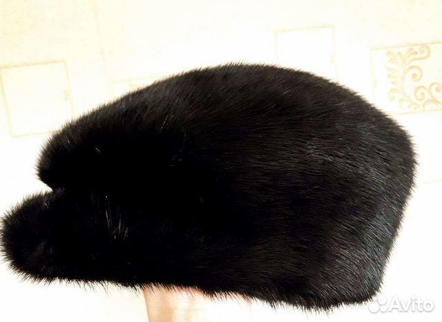 Меховая натуральноя мужская кепка