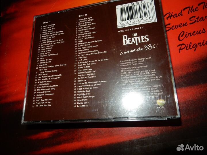 2CD box set UK+Holland The Beatles Live AT the BBC