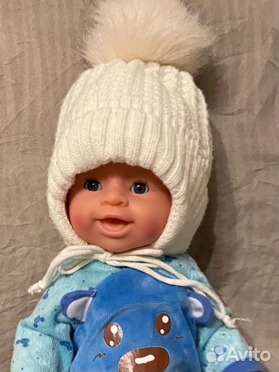 Тёплая зимняя шапка для девочки