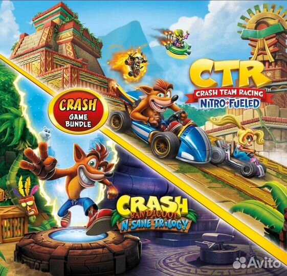 Crash Bandicoot N Sane Trilogy + CTR Nitro PS4/PS5