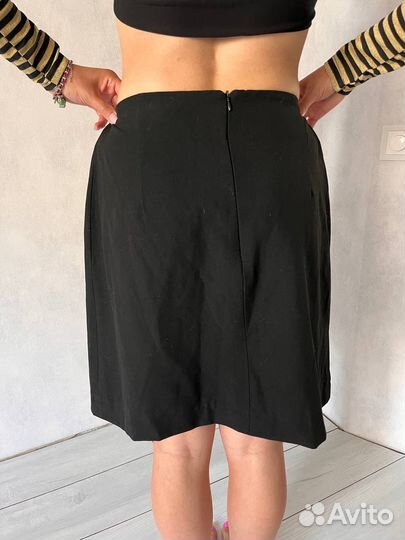 Юбка черная карандаш 50