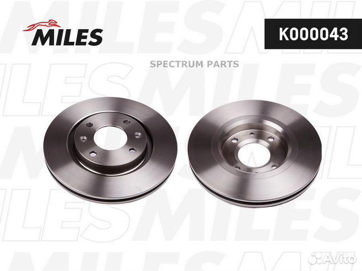 Miles K000043 Диск тормозной передний citroen C3/C