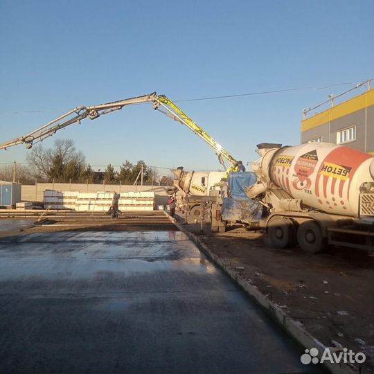Бетон. Раствор. Услуги бетононасоса