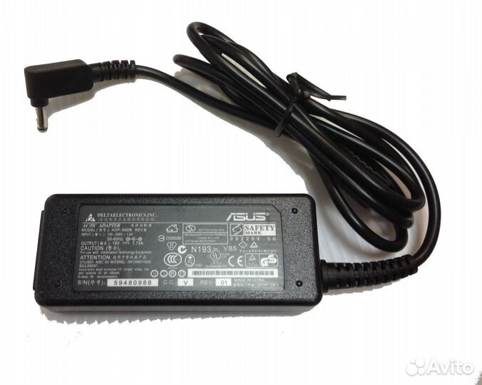 Блок питания для ноутбука Asus 4.0x1.35мм, 30W (19