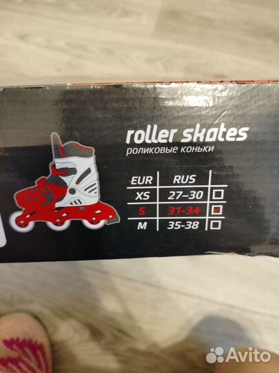 Роликовые коньки. Новые. 31-34