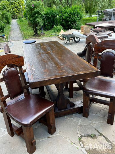 Столы стулья под старину для кафе бани беседки