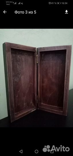 Шкатулка для украшений из дерева