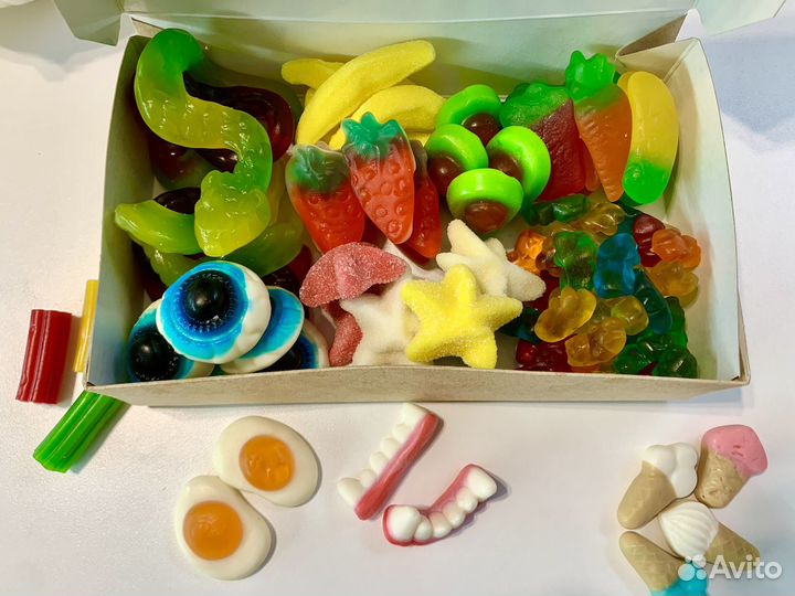 Подарок бокс ассорти мармелада сладостей