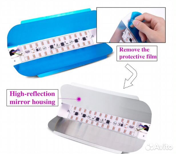 Фито матрицы 20,30,50 фитолампы 50,60,100,120 Вт