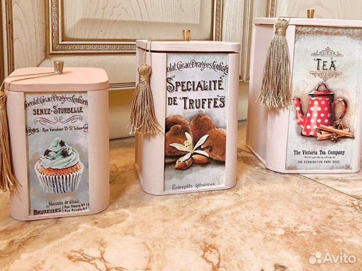 Деревянные банки для кухни