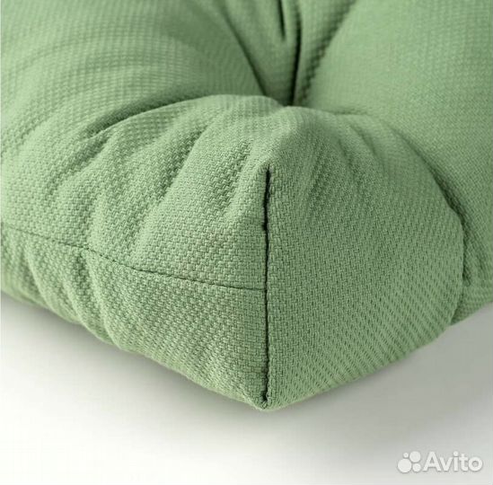 Подушка на стул икеа Малинда, 40х38х7 зеленый,ikea
