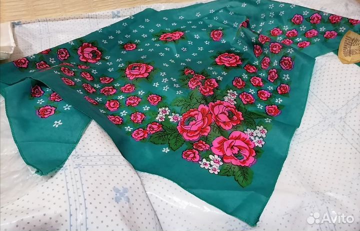 Платок косынка газовая СССР
