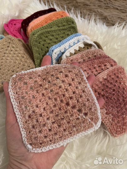 Бабушкин квадрат для рукоделия, салфетки