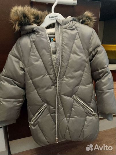 Куртка зимняя для девочки 98 3-5 лет