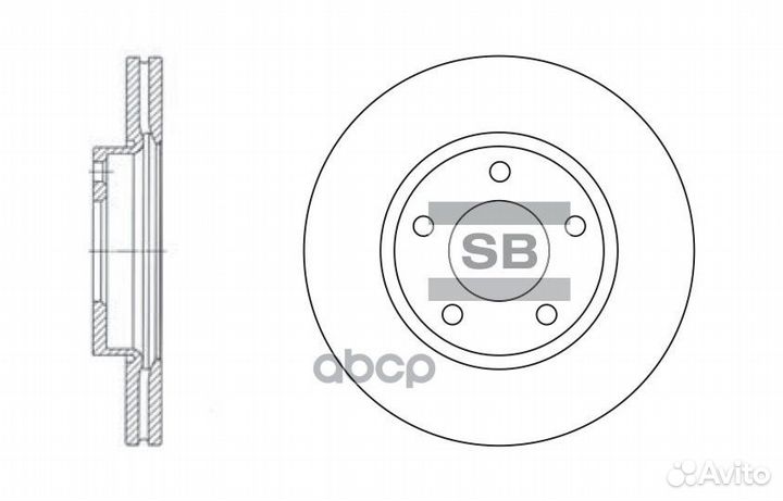 Диск тормозной передний Серия:HI-Q Диаметр:277м