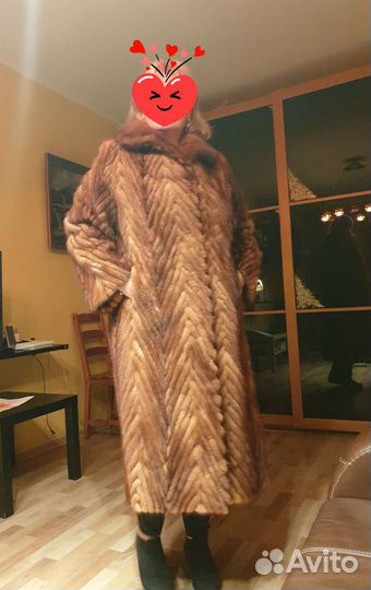 Шуба норковая из кусочков