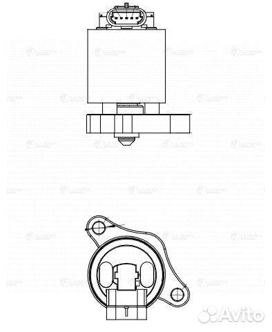 Luzar lveg2103 Клапан EGR рециркуляции выхл. газов