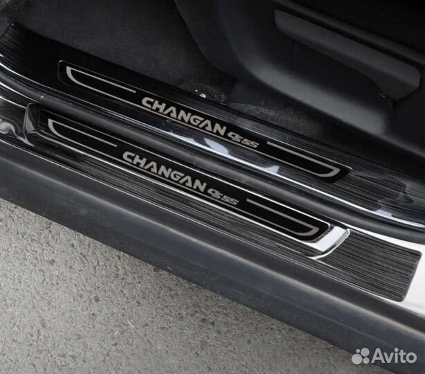 Накладки на внешнюю часть порога Changan CS 55 / Чанган цс 55 2022-2023 г.в
