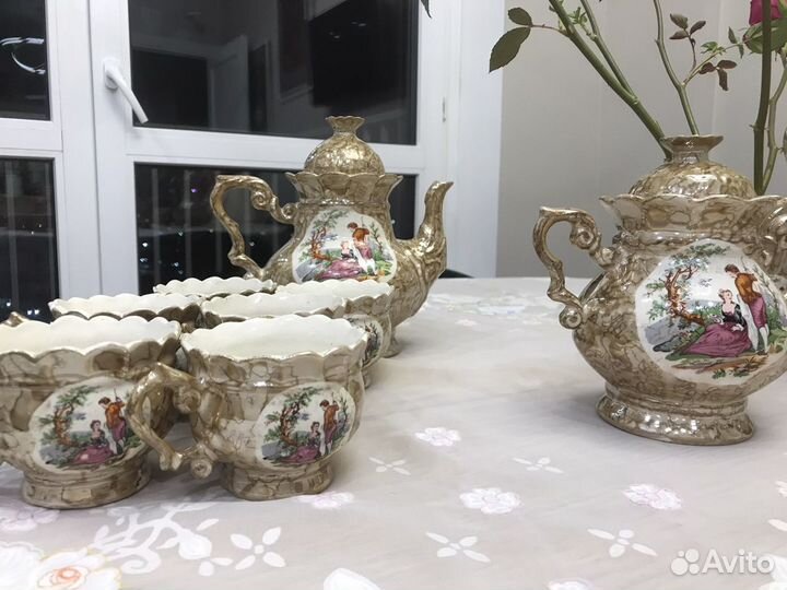 Пара сервизов: чайный и кофейный на 6 персон